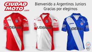 Argentinos Juniors tiene nuevo sponsor, Ciudad Moto